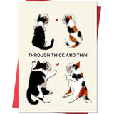 Valentines Day Cards For Husband Wife, Funny Valentine'S Day Card Gifts For My Lover, Through Thick And Thin