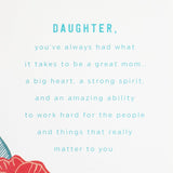 Hallmark Mothers Day Card for Daughter (Great Daughters Become Great Mothers)