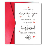 Fiance Valentines Day Card, Future Husband Valentine’S Day Card, Card From Fiancee, I Can’T Wait To Marry You