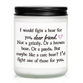 Friend Gifts For Women, Friend Birthday, Friendship Gifts For Women Soul Sister Bestie, Handmade Lavender Natural Soy Wax Candle (7Oz)