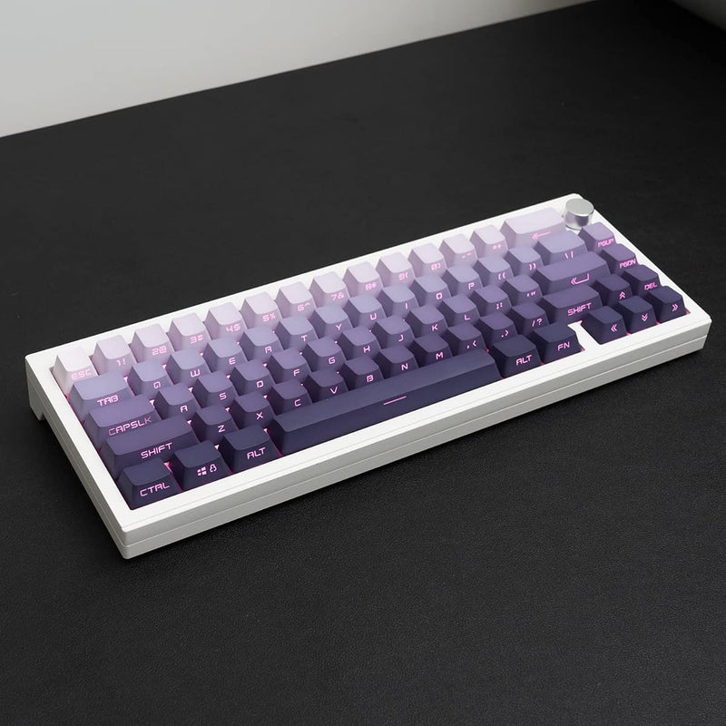 Pbt Doubleshot Keycaps 134 Keys Gradient Purple Backlit Oem Profile Keycaps Si