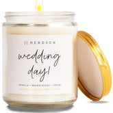Wedding Shower Gifts - Candles Gift For Bride, Bridal Shower, Bachelorette Party Gifts From Bridesmaids - Wedding Day Candle - Engaged Couple - Scented Candles