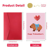 Valentines Day Card For Husband, Wife, Boyfriend Or Girlfriend – Cute Capybara Valentine Gift For Him Or Her