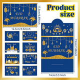 32 Pcs Eid Mubarak Money Envelopes For Cash Gifts 6.9X4.9 Inch Lucky Cash Card Holders Assorted Ramadan Holiday Gift Cards Pocket Envelopes For Money Eid Mubarak Party Celebration Decoration