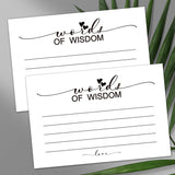 50 Words Of Wisdom Cards, Blank Advice Cards For The Bride And Groom, Baby Shower, Bridal Shower, Wedding Shower, Graduation Party, Retirement Party, Anniversary 4 X 6 Inch
