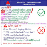 mCover Case Compatible for 13.5" Microsoft Surface Laptop (5/4 / 3/2 / 1) with Alcantara Keyboard ONLY (NOT Compatible with Surface Book and Tablet) - Black