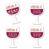 Drink If Game - But First, Wine - Wine Tasting Party Game - 24 Count