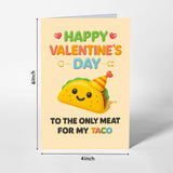 Funny Valentines Day Card For Him Boyfriend Naughty Valentine'S Day Gifts For Men Husband Hilarious Valentines Day Card With Envelope For Him Happy Valentines Day Greeting Card Taco Vday Cards