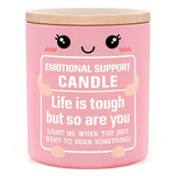Emotional Support Candle 10Oz, Inspirational, Positive Affirmation, Encouragement, Stress Relief, Valentines Gifts For Women Friends Coworkers, Life Is Tough But So Are You Scented Candles
