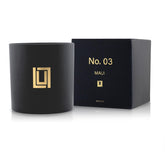 | No. 03 Maui | Island Mango, Sicilian Citrus, Vanilla | Luxury Scented Soy Jar Candle | Hand Poured In The Usa | Highly Scented & Long Lasting (9 Oz. Jar Candle)