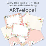 Tree-Free Greetings - Mother's Day Cards - Artful Designs - 8 Assorted Cards + Matching Envelopes - Made in USA - 100% Recycled Paper - 5 x 7 - Floral Mother's Day (GA54277)