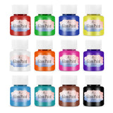 Bearals Glass Paint, Stained Glass Painting, Non-Toxic Glass Paint For Glass, Windows, Wine Bottles, And Ceramics (12 X 0.84 Fl.Oz)
