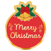 120 Merry Christmas Sticker, 2" Christmas Envelopes Seals, Gold Foil Stamping Label Xmas Gift Stickers, Christmas Decorative Sticker Good For Xmas Gifts Wrapping, Cards, Boxes, New Year Party Gifts