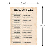 80Th Birthday Party Games, Music Of 1946 Games, Birthday Party Supplies For Adults, Fun 1946S Party Game?Pack Of 30 Cards