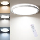 12 Inch Motion Sensor LED Ceiling Light with Remote 2400LM Dimmable Flush Mount