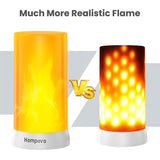?Upgraded? Led Flame Lights With Remote & Timer, 4-Mode Rechargeable Battery Operated Flameless Candles, Waterproof Pillar Flickering Lanterns For Bathroom Patio Wedding Halloween Home Decor