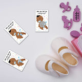 40 Baby Shower Scratch Off Game Cards, Boy African American Poopie Scratch Off Lottery Tickets Baby Shower Party Games Funny Party Icebreak Game Ideas For Baby Shower Who Got Poopie, White