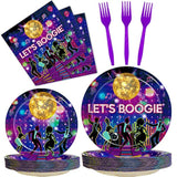 96PCS Hawaiian Aloha Party Supplies Set, Plates & Napkins for 24 Guests Summer Luau