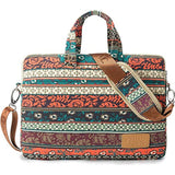 New Bohemian 360° Protective Water Resistant Canvas Laptop Shoulder Messenger Sleeve Briefcase Case Bag For Macbook Air 13 Inch,Ipad Pro 13 Inch,Macbook Pro14 Inch And 13 Inch-14 Inch Laptop