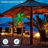 Lighted Palm Tree 7Ft 96 Green/56 White Led Artificial Palm Tree Lights For Decoration Outdoor And Indoors Tiki Bar Christmas Patio Pool