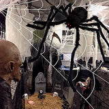 200" Halloween Decorations Spider Web Outdoor +59" Giant Spider Décor
