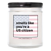 You Nique Designs New American Citizen Candle Gifts For A New Us Citizen - Cool Gifts For American Citizenship - Us Citizenship Present For Women, Men - New Citizen Surprise (Mahogany Teakwood)