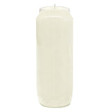 9 Day Prayer Candles 7" Tall Pillar Candles For Religious, Memorial, Party Decor, Vigil And Emergency Use - Vegetable Oil Wax In Plastic Jar Container, White (1 Pack)