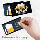 Big Dot of Happiness Cheers and Beers Happy Birthday - Birthday Party Game Scratch Off Dare Cards - 22 Count