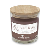 Coffee House Scented Candle 14.5Oz – Soy Wax Candle With Wooden Lid, Long Lasting, Home Decor Candle For Bedroom, Kitchen – Gift For Coffee Lovers, Men, Women, Housewarming