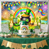 St. Patrick’S Day Banner Happy St. Patrick’S Day Decorations 71X43 Inch Rainbow Shamrock Gold Coin Pot Clover March 17 Party Wall Decor Holiday Photo Backdrop Indoor Outdoor