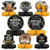 50Th Birthday Party Decorations Vintage Dude 50Th Birthday Table Cente