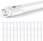 24 Pack 4FT T8 LED Bulbs 18W 2400LM 4000K Hybrid Type A B Fluorescent Tube Replacement