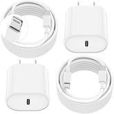 2 Pack 20W USB C Fast Charger with 10FT Lightning Cable for iPhone & iPad
