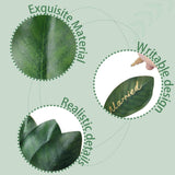 20Pcs Artificial Magnolia Leaf Fake Green Leaves For Decorate Flower Garland Artificial Magnolia Leaf Stem