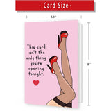 Naughty Valentine'S Day Card For Husband Boyfriend Men, Dirty Valentines Cards For Him, Sexual Birthday Card For Husband Boyfriend Fiance, Pun Adult Love You Gift Him, Sexy Naughty Father'S Day Cards From Wife