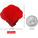 2000Pcs Red Rose Petals For Valentine'S Day Decorations, Silk Fake Rose Petals For Marry Me, Proposal, Anniversary, Engagement, Love Decoration Romantic Wedding Party, Event Flower Decoration
