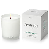 Signature Scented Candles For Home, Wild Mint & Ivy - 10.5 Oz - Soy Wax, Non Toxic, Large Jar White - Luxury Candle Gifts For Women & Men - Eucalyptus, Patchouli, Cedarwood, And Rose