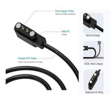 2 Pack 3.3FT Magnetic Smart Watch Charger USB Charging Cable for Letsfit Willful YAMAY ID205L ID205U