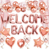 16 Pcs Welcome Back Banner Balloons Welcome Back Office Decoration Welcome Back Banner Homecoming Party Moving Party Welcome Party Decoration