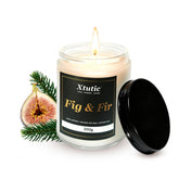 Scented Soy Candles, 7Oz In White Frosted Jar - 50-Hour Burn Time, Aromatherapy Candle For Home Decor, Cozy Gifts For Any Occasion,Ideal Gifts For Women(Fig & Fir)