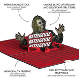 Love Pop-Up Card For Her And Him - Beetlejuice 3D Greeting Cards For Boys, Girls, Men, Women - Love Connection - 5" X 7" Card - Blank Note Card & Envelope Included
