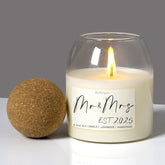 Wedding Gifts For Couples 2025, Bridal Shower Gifts For Couples Husband Wife, Newlywed Mr And Mrs - 8.50Oz Soy Wax, Long-Lasting 60-Hours?Lavender