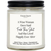 Retirement Gift For Woman, Man 2025 - A Wise Woman - Funny Retired Candle, Humorous Presents For Women, Men, Friends, Coworker, Teacher, Boss, Military, Vanilla Scented 100% Soy Wax, Made In Usa