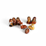 Tiny Peruvian Musical Nativity Scene, Religious Nativity Set For Indoor Christmas Decor, 8-Pcs Set 2" Tall