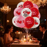 30 Pcs Valentine Balloons Day Party Decorations Valentines Latex Red Pink White For Anniversary Wedding Decor Supplies