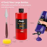 Large Bulk Acrylic Paint Set, 15 Colors (473 Ml/16 Fl Oz), Matte Finish, Rich Pigments, Non-Toxic Paints For Painting On Canvas Crafts Wood Ceramic, Ideal For Beginners And Students