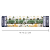Kraft Baby Shower Wrapping Paper - Mini Roll - 3 Rolls - 17 Inch X 120 Inch - Jungle Animal Wrapping Ppaer For Neutral Baby Shower, Kids Boys Girls Birthday
