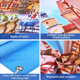 Oktoberfest Festival Decorations 5.90 x 3.61 Ft Bavarian Backdrop Photo Booth Banner