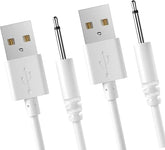 2 Pack 2.5mm DC USB Charging Cable 2.7FT Replacement Cord for Beauty Devices