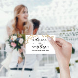 Wedding Advice Sign - Advice And Wishes For The Mr And Mrs, Bridal Shower, Bachelorette Games-1 Sign And 50 Advice Cardsgender Neutral Baby Shower (27D)